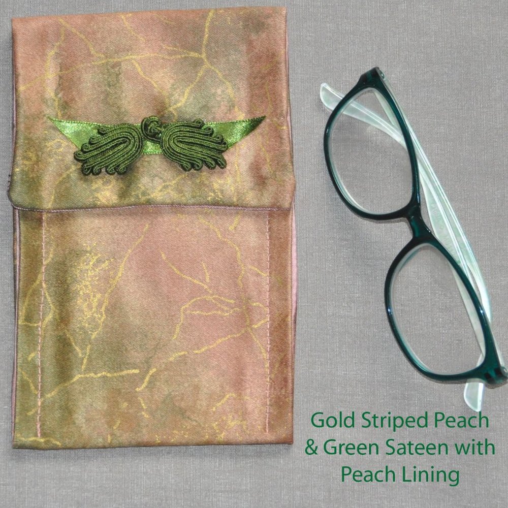 EYEGLASS BAGS HANDMADE OF WORLD COTTON, SILK & LINEN, AS DESCRIBED IN EACH POST